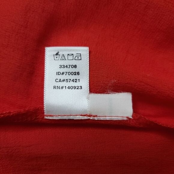 LOFT | Orange Embroidered Twisted Tassel Halter Neck Gauze Top | US XS - Picture 11 of 11